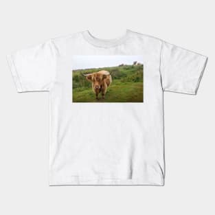 Highlands cows on Islay, Scotland Kids T-Shirt